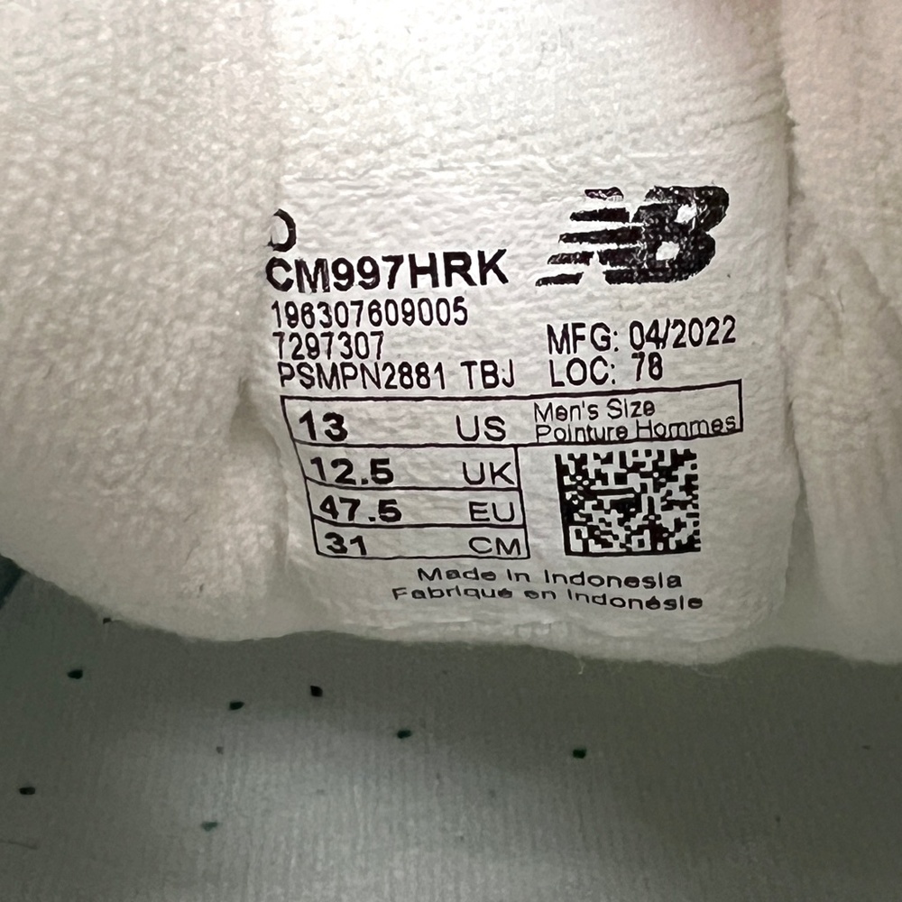 2022 New Balance 997 Light Aluminum / Team Away Grey 3M Reflective CM997HRK - Picture 12 of 14